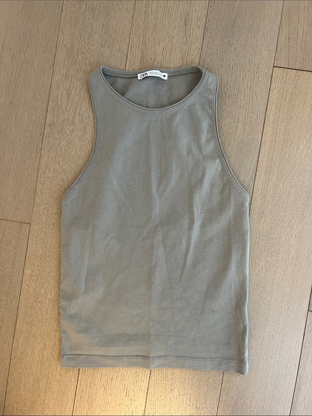 Zara Light Olive Racerback Tank